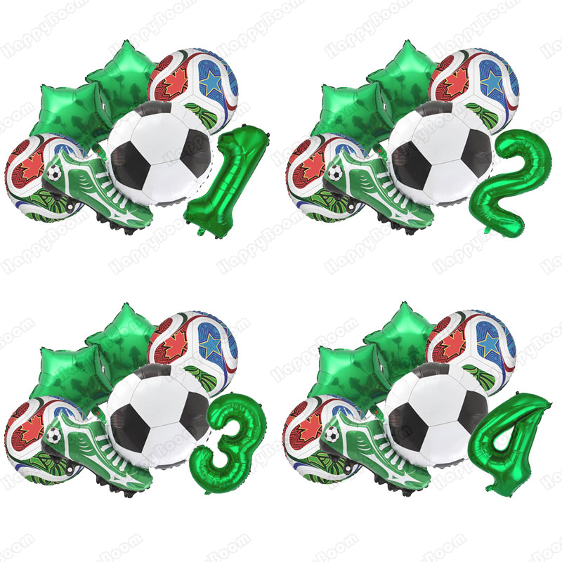 Wedding Day Supply Kit - 6pcs Soccer Balloon Kit Football Birthday
