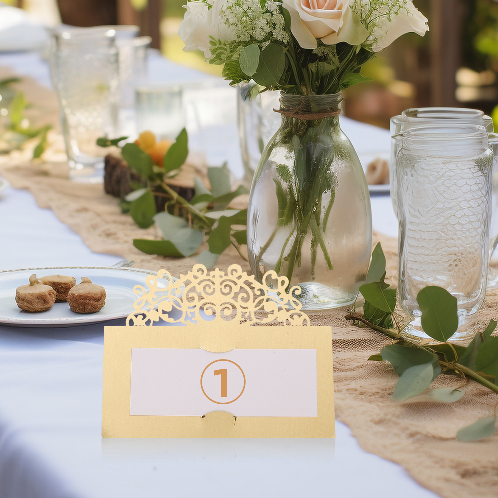 20Pcs Paper Tent Cards for Tab – Wedding Solution recenzja i cena