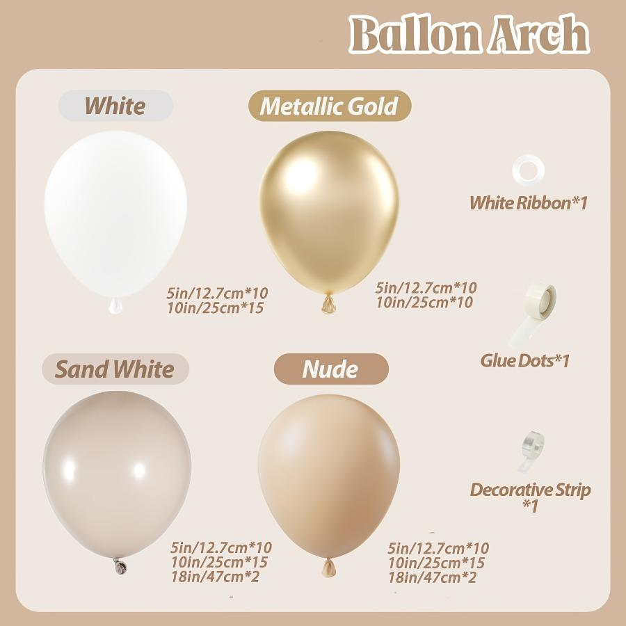 102pcs White Sand Metallic Gol – Wedding Day Supply Kit recenzja i cena