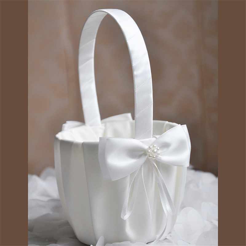White Flower Girls Basket Pear – Wedding Hampers recenzja i cena