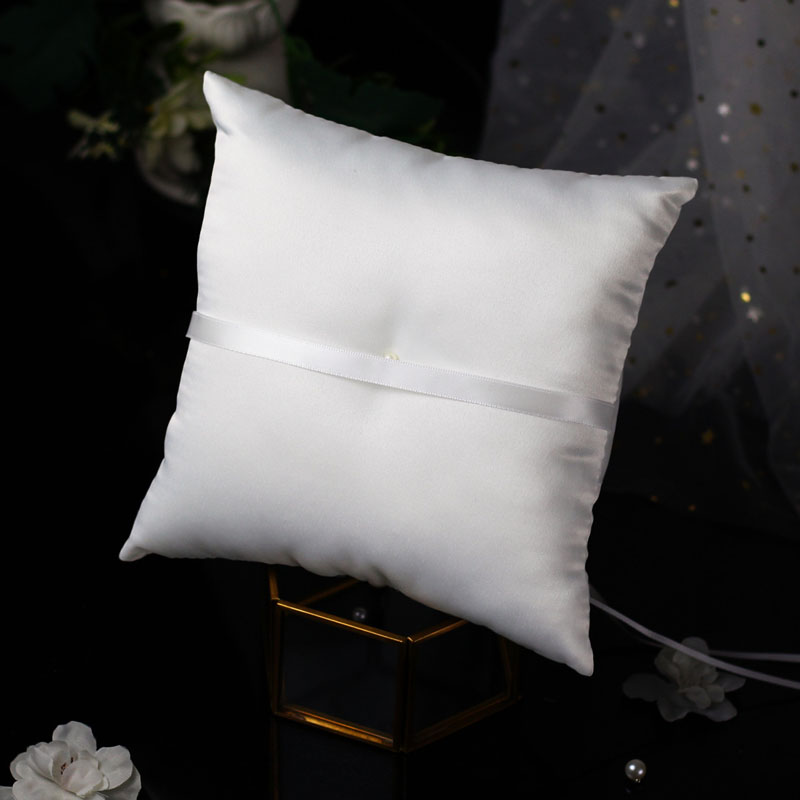 1Pcs 10*10cm Sparkling Rhinest – Ring Bearer Pillow recenzja i cena