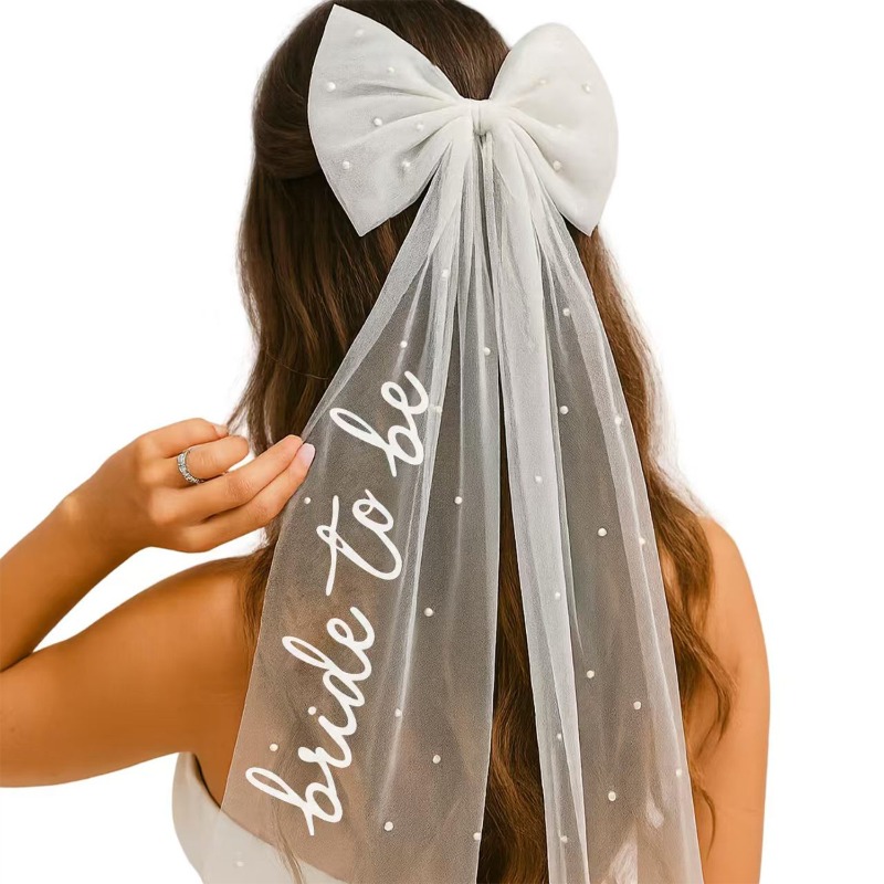 Bride To Be Bow Veil - Bachelo – Wedding Supply List recenzja i cena