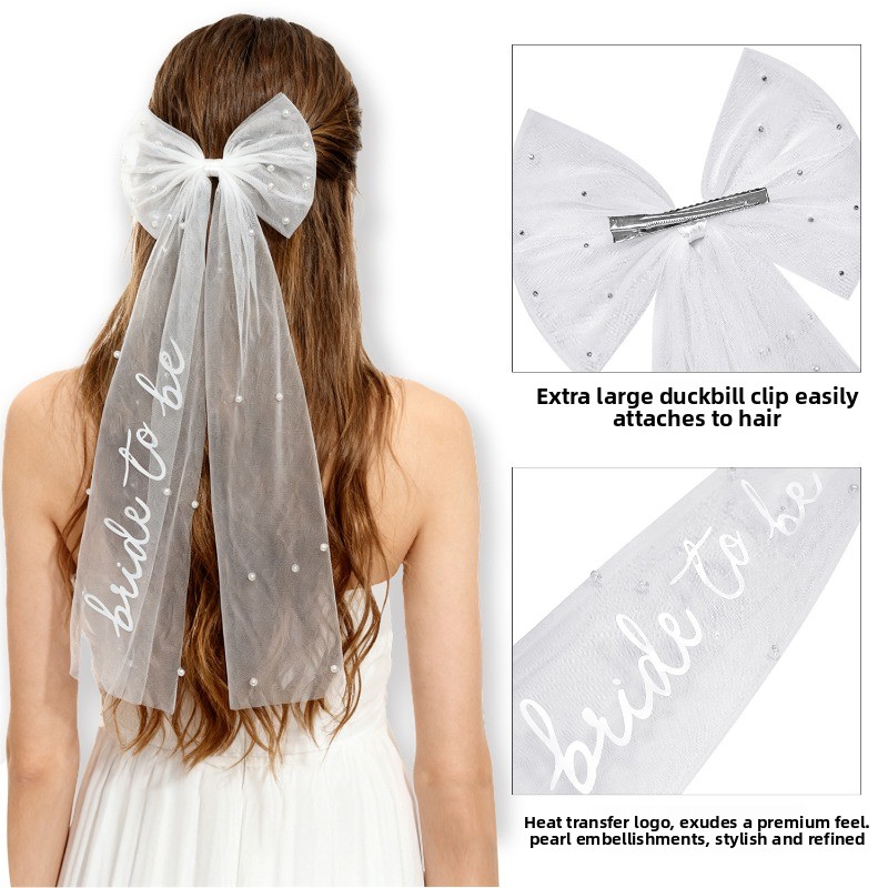 Bride To Be Bow Veil - Bachelo – Wedding Supply List recenzja i cena