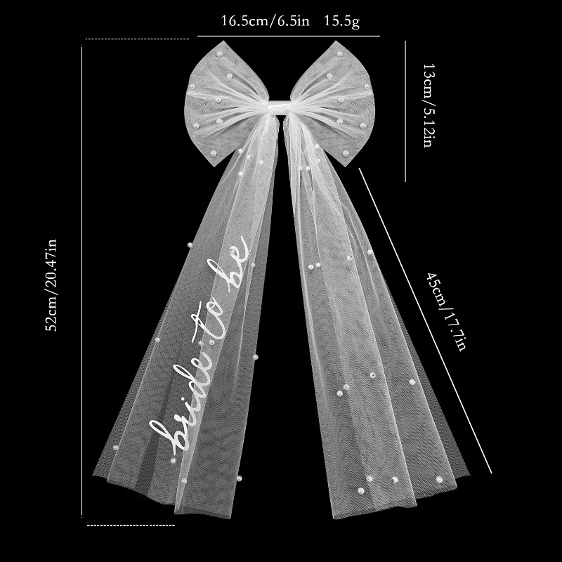 Bride To Be Bow Veil - Bachelo – Wedding Supply List recenzja i cena