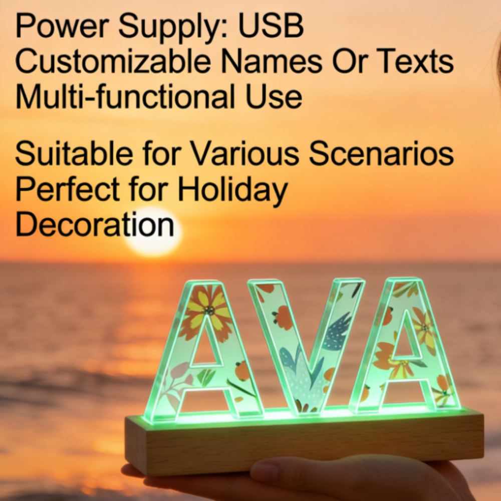 1pc Custom Name Acrylic LED Na – Wedding Led recenzja i cena