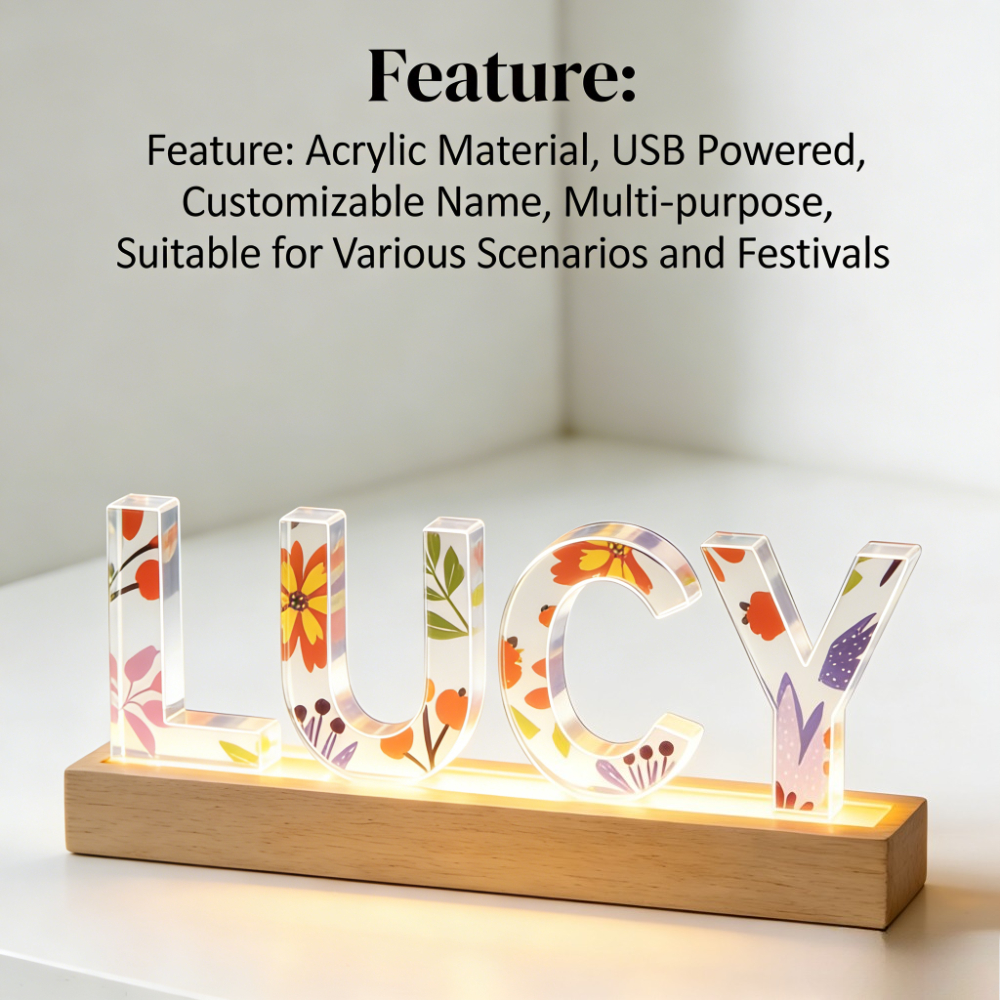 1pc Custom Name Acrylic LED Na – Wedding Led recenzja i cena