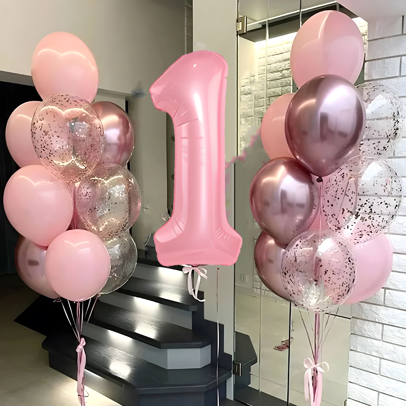 21pcs Pink 32inch Number Foil  – Wedding Day Supply Kit recenzja i cena