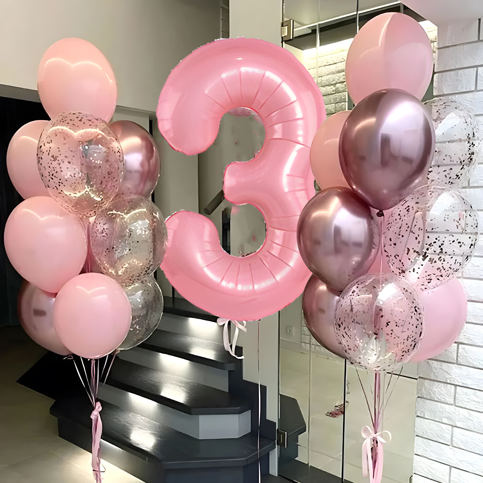 21pcs Pink 32inch Number Foil  – Wedding Day Supply Kit recenzja i cena