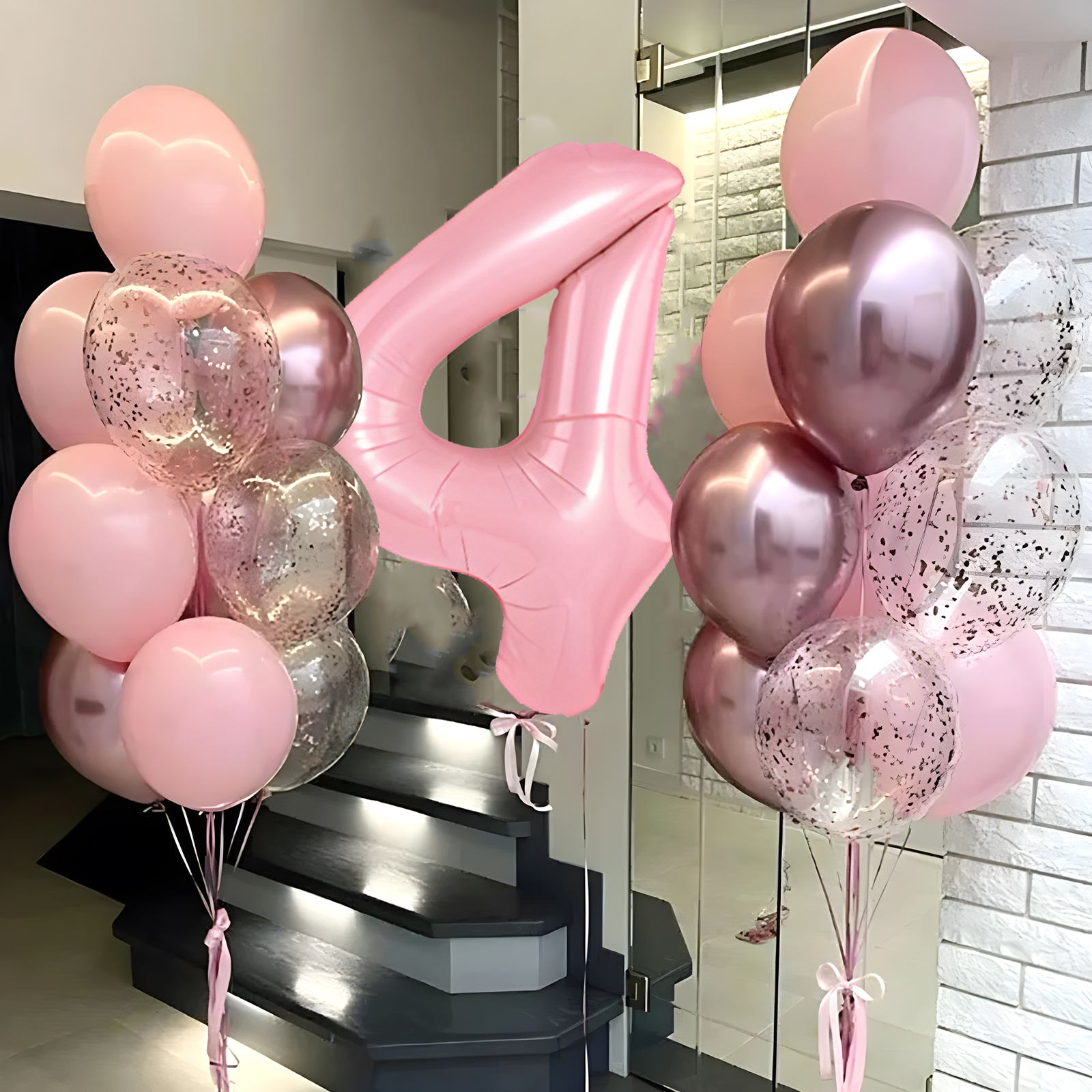 21pcs Pink 32inch Number Foil  – Wedding Day Supply Kit recenzja i cena