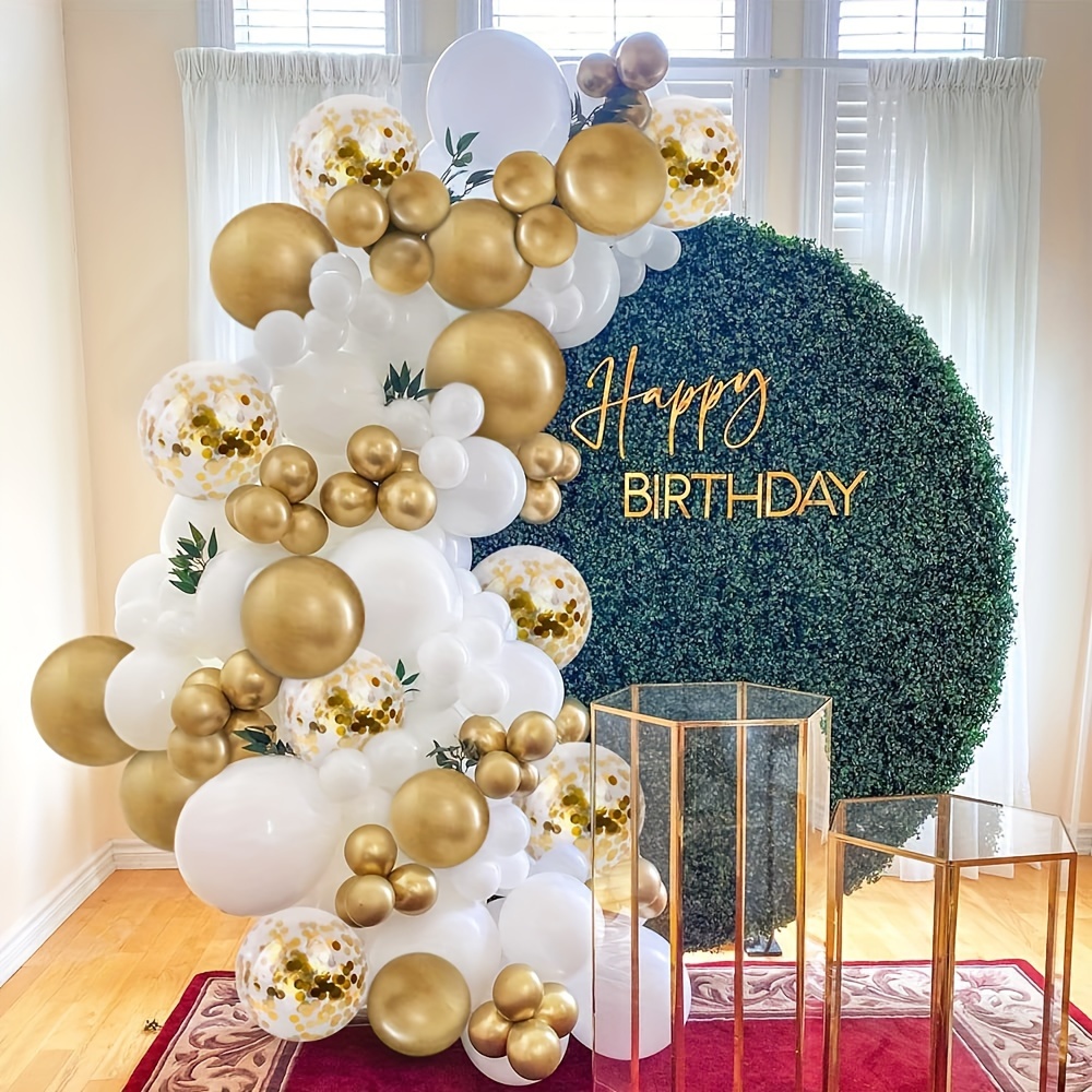 101pcs White Golden Balloons G – Wedding Day Supply Kit recenzja i cena