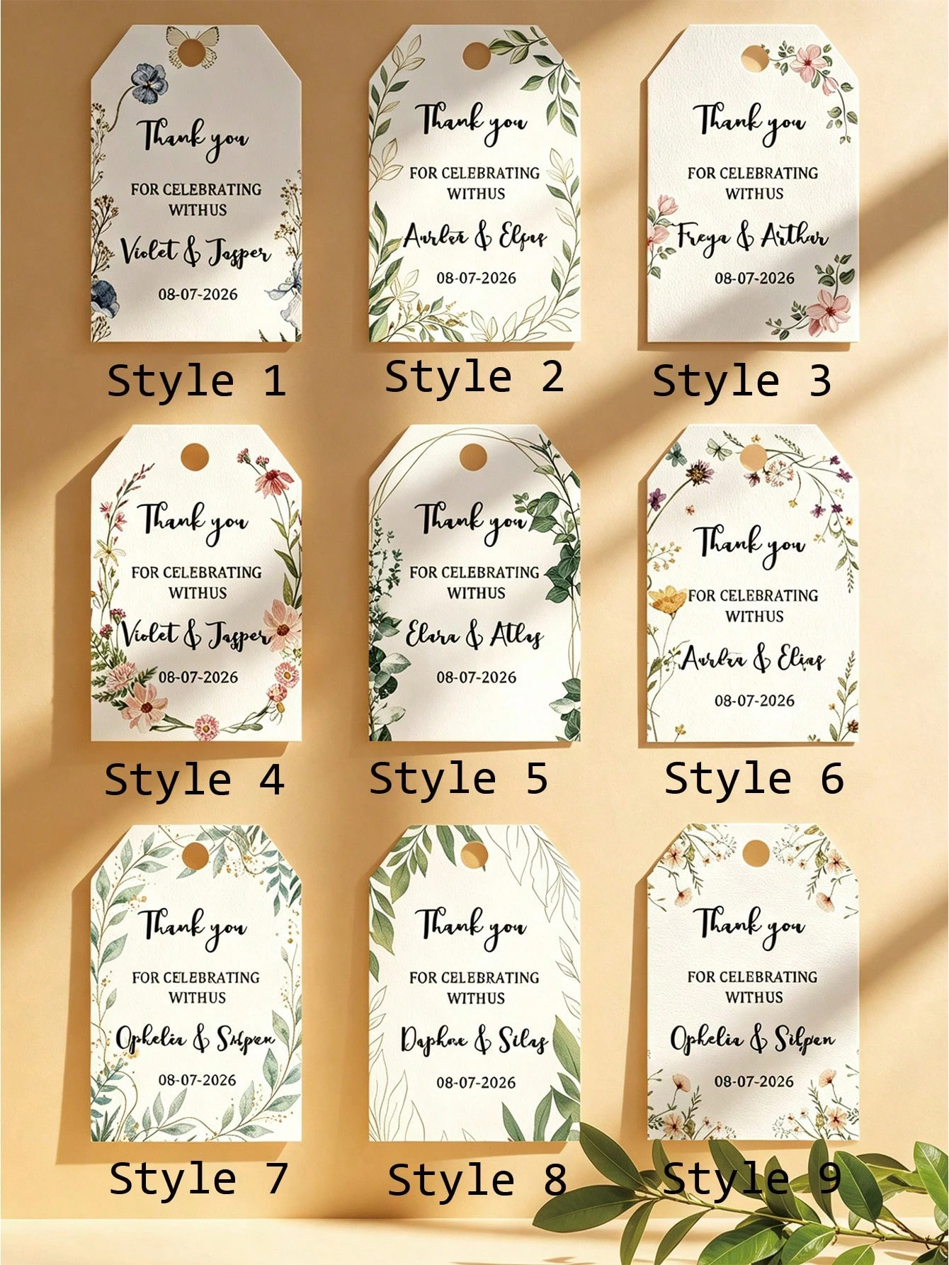 Customized Gift Tags Personali – Wedding Supply List recenzja i cena