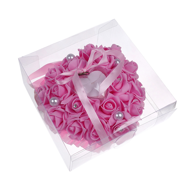 1Pcs Heart-shape Rose Flowers  – Ring Bearer Pillow recenzja i cena