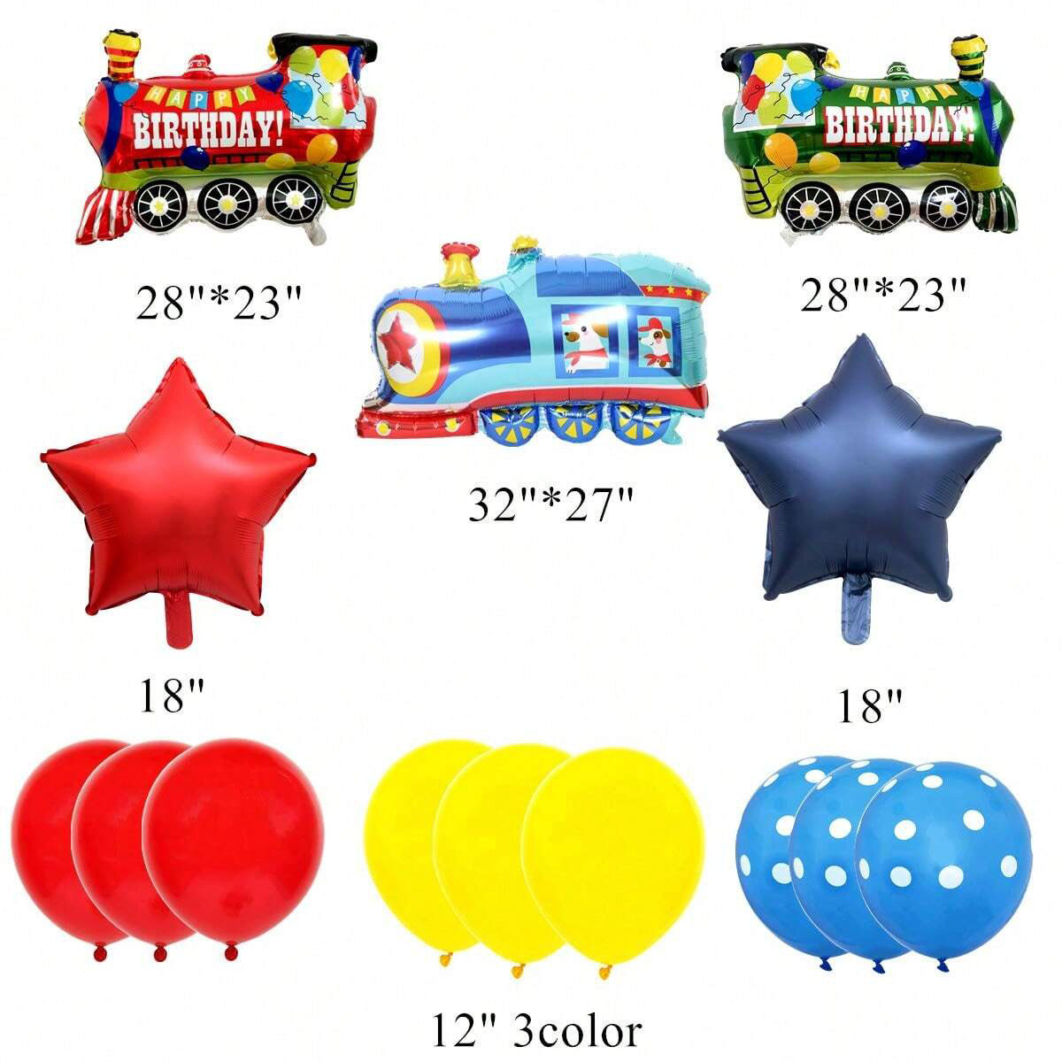 14pcs Train Balloon Kit for Bi – Wedding Day Supply Kit recenzja i cena