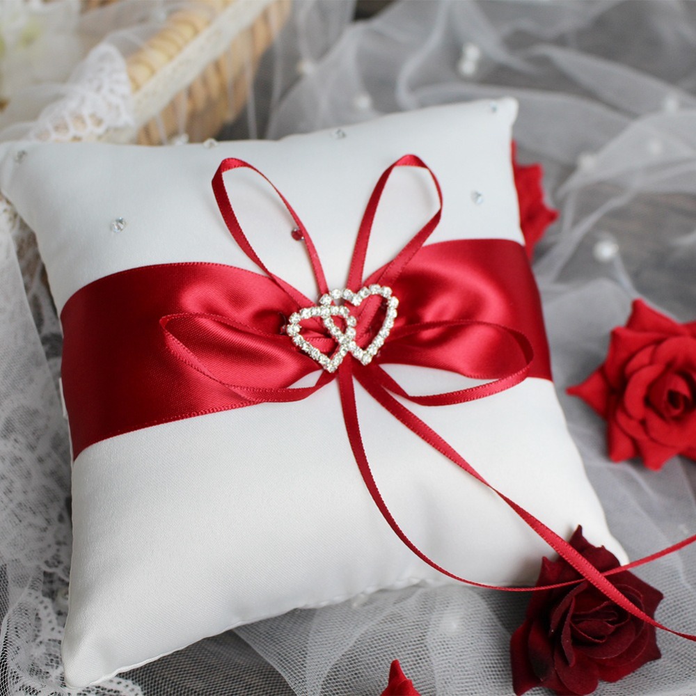 Romantic Wedding Ring Pillow S – Ring Bearer Pillow recenzja i cena