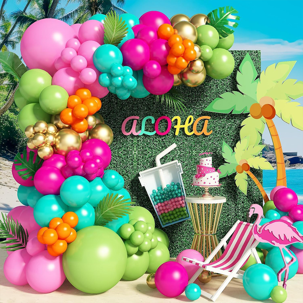 138Pcs Summer Tropical Balloon – Wedding Day Supply Kit recenzja i cena