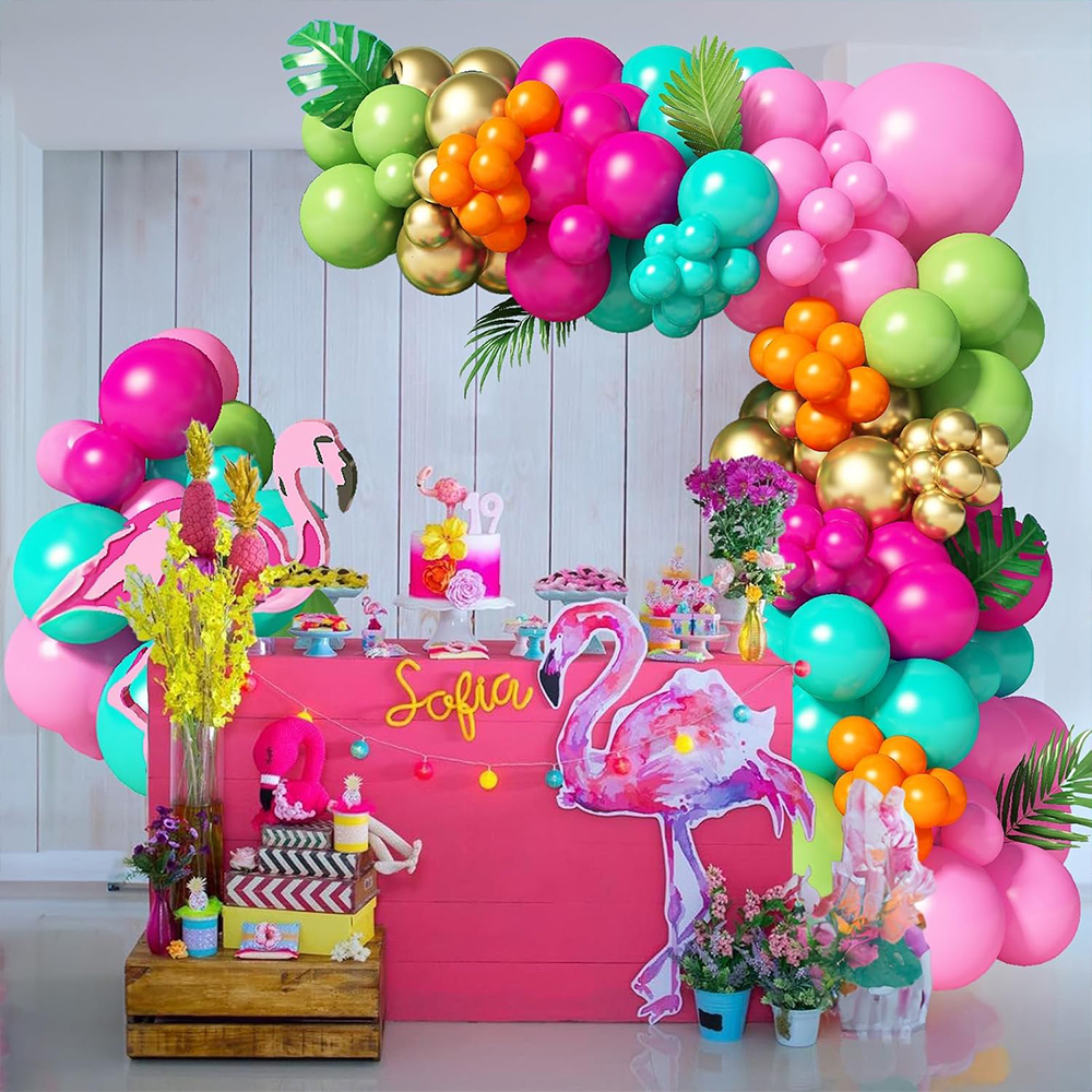 138Pcs Summer Tropical Balloon – Wedding Day Supply Kit recenzja i cena