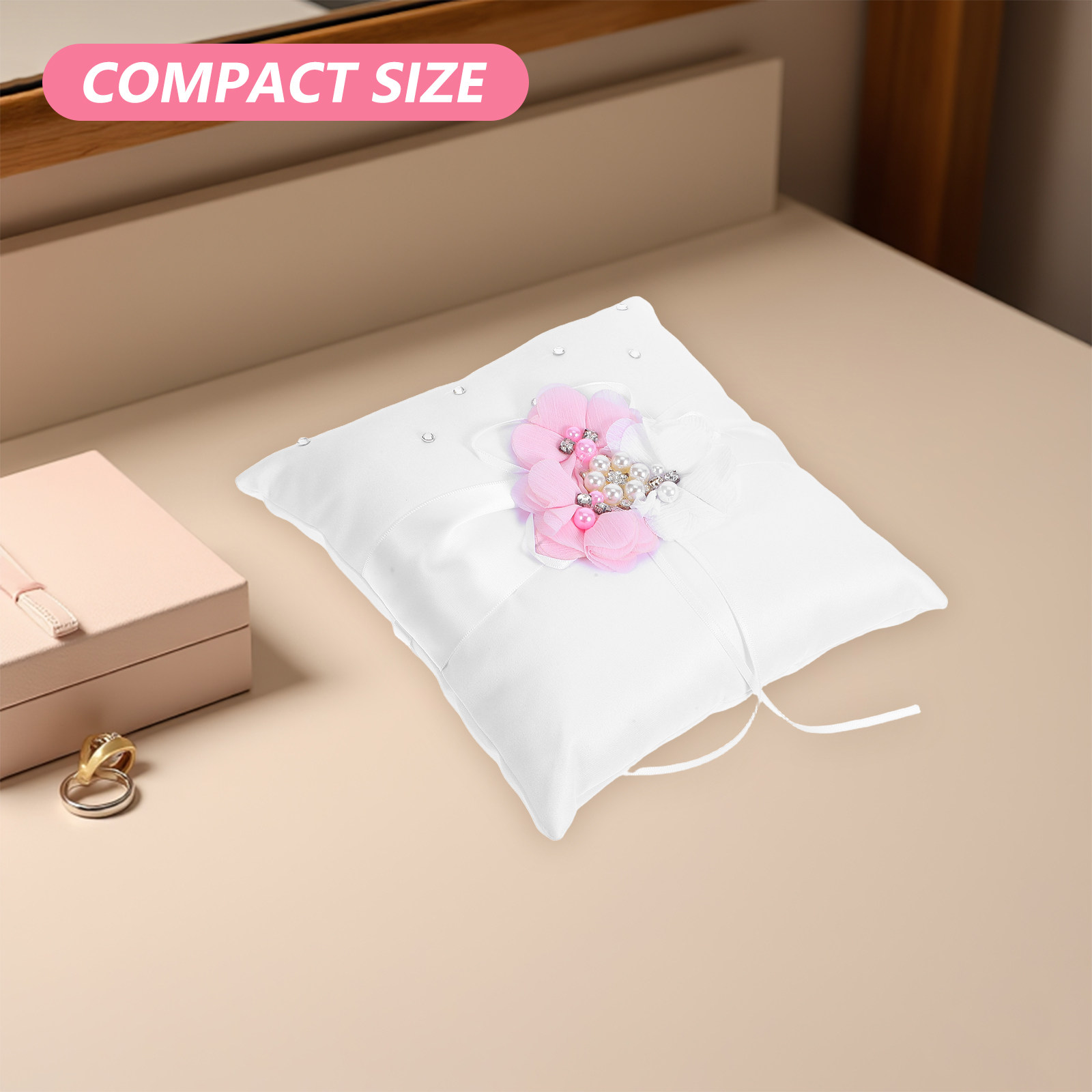 20x20cm Wedding Ring Pillow Pe – Ring Bearer Pillow recenzja i cena