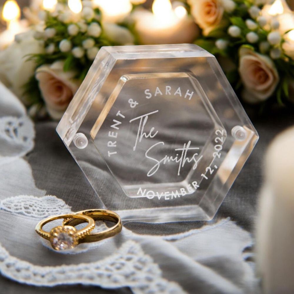 Personalized Wedding Gift Acry – Ring Bearer Pillow recenzja i cena