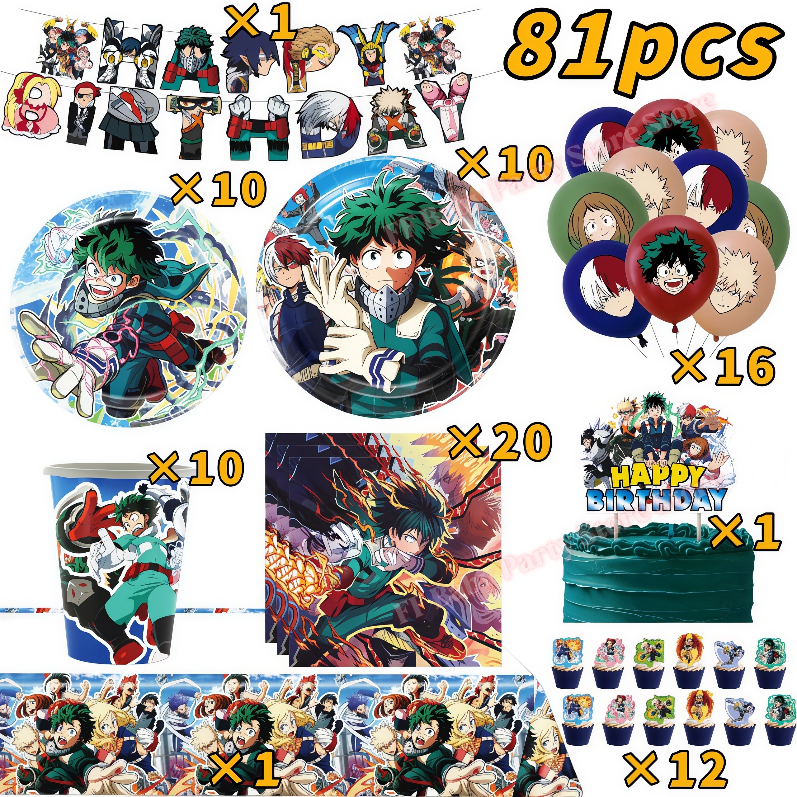 My Heroed Academia Birthday Pa – Wedding Day Supply Kit recenzja i cena