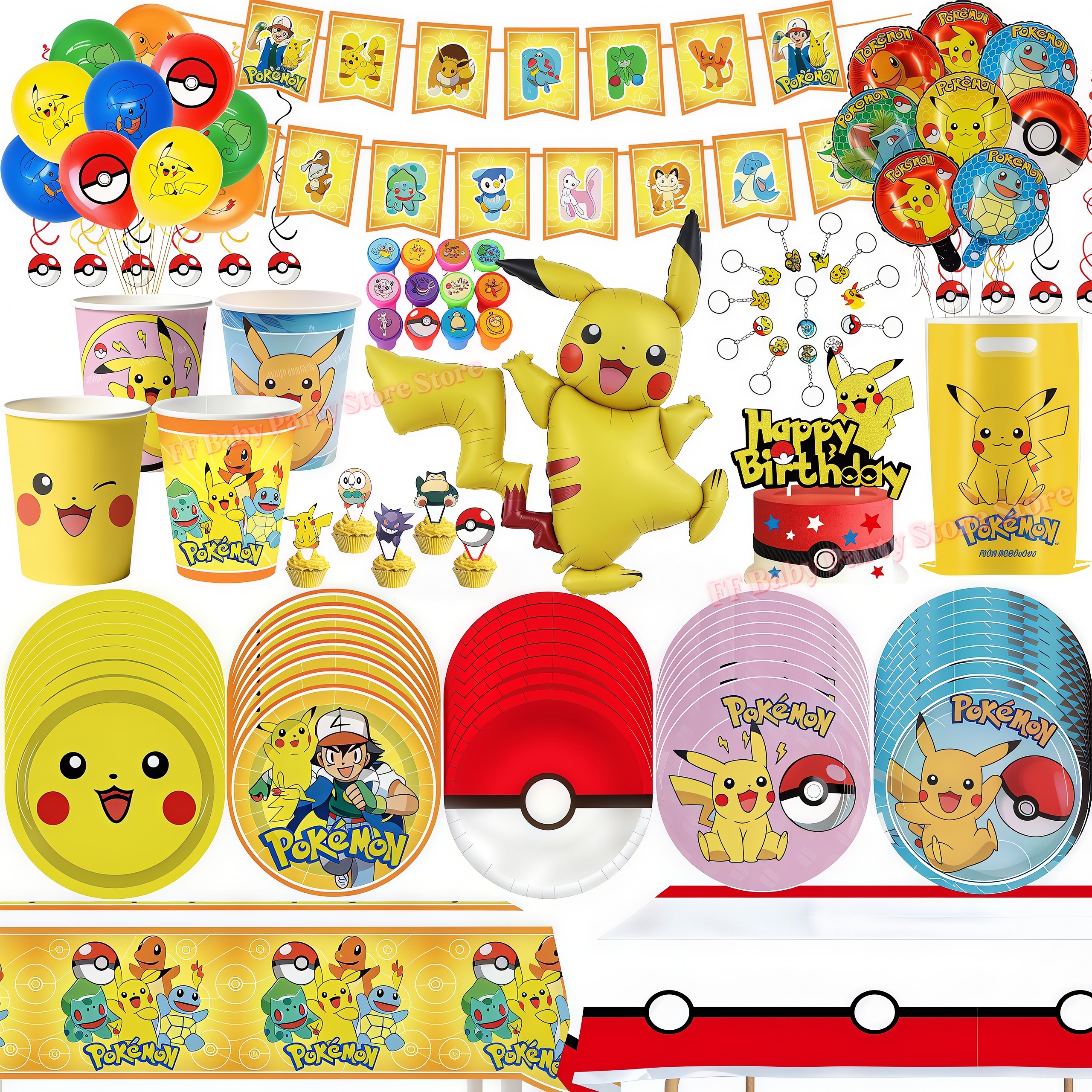PokeMons Birthday Party Decora – Wedding Day Supply Kit recenzja i cena