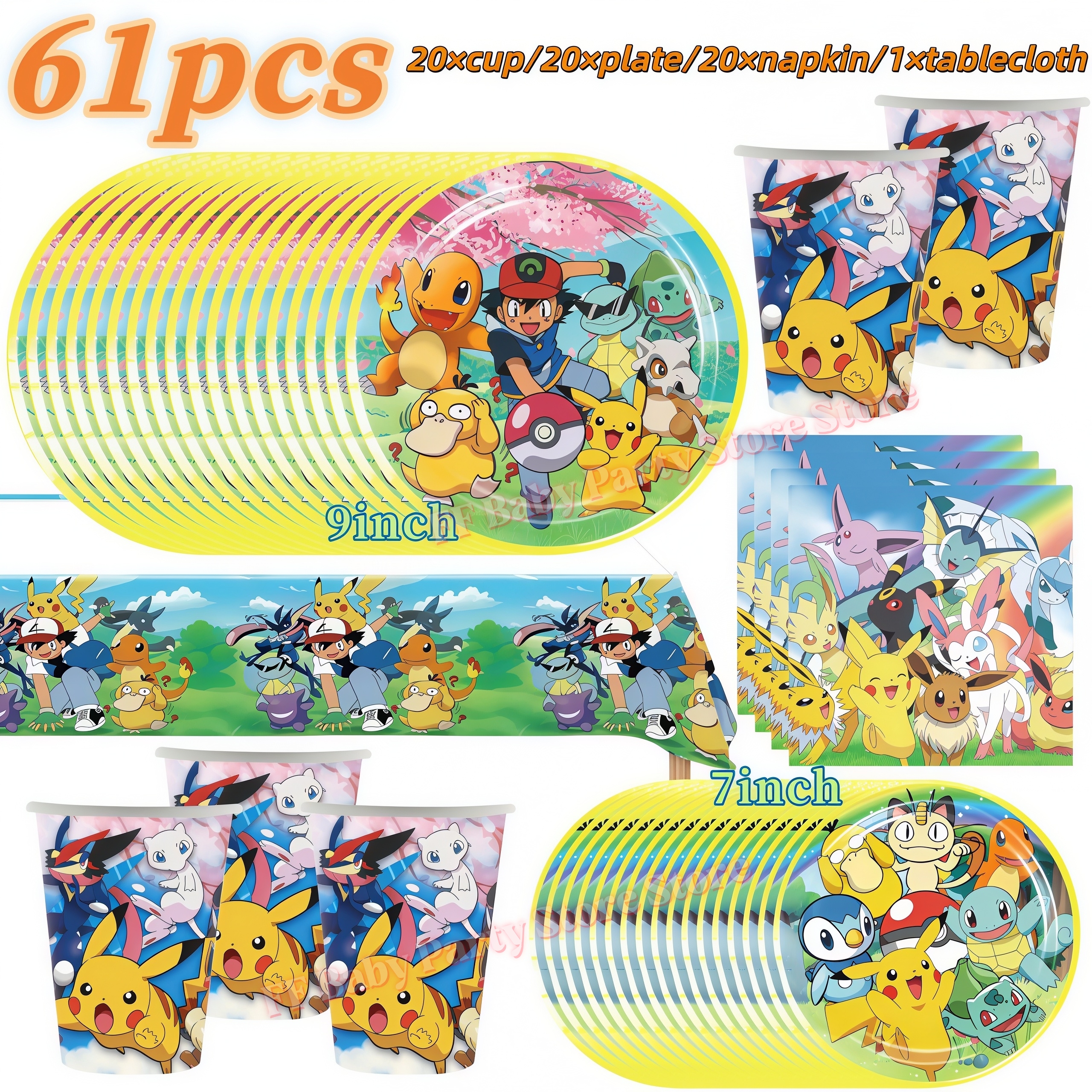 PokeMons Birthday Party Decora – Wedding Day Supply Kit recenzja i cena