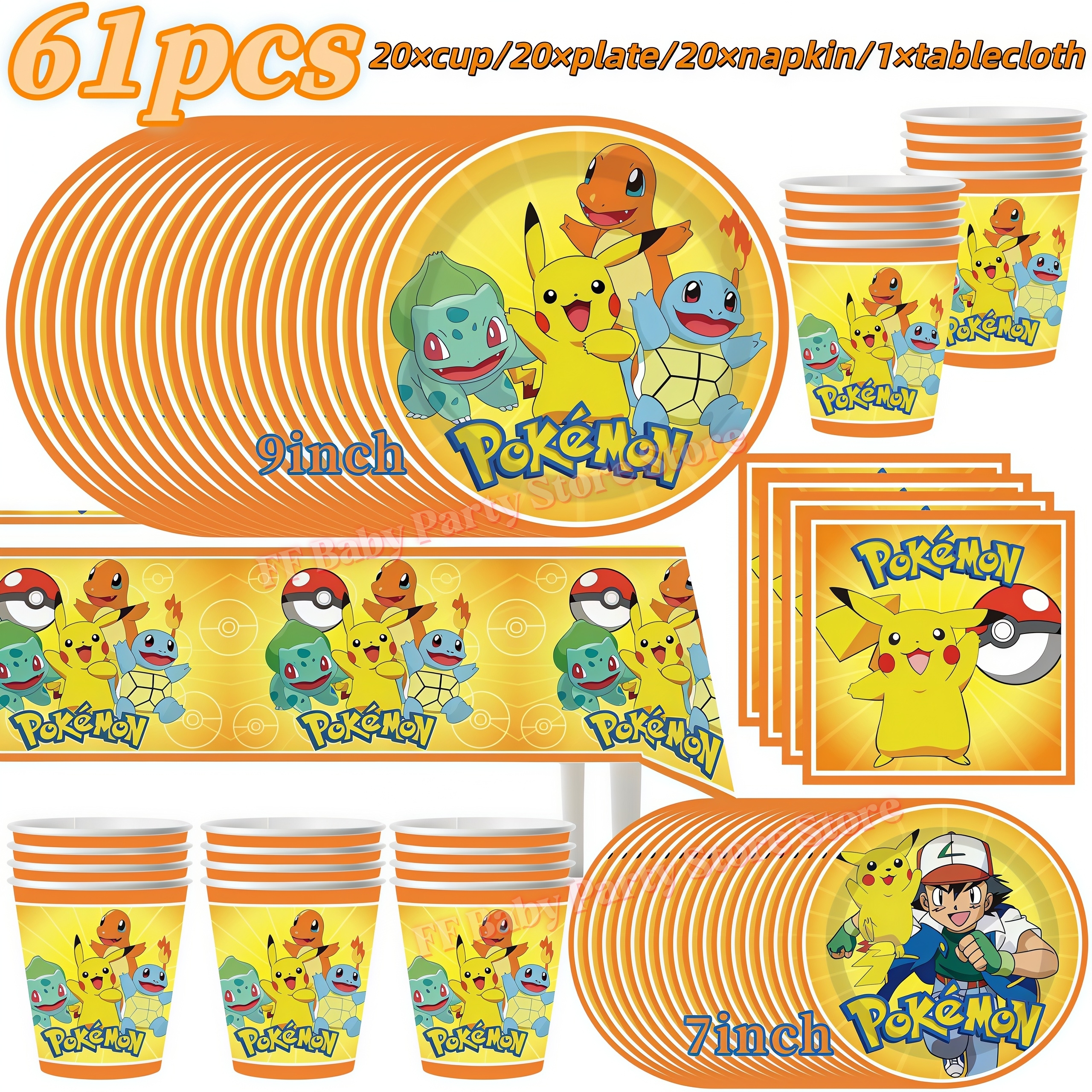 PokeMons Birthday Party Decora – Wedding Day Supply Kit recenzja i cena
