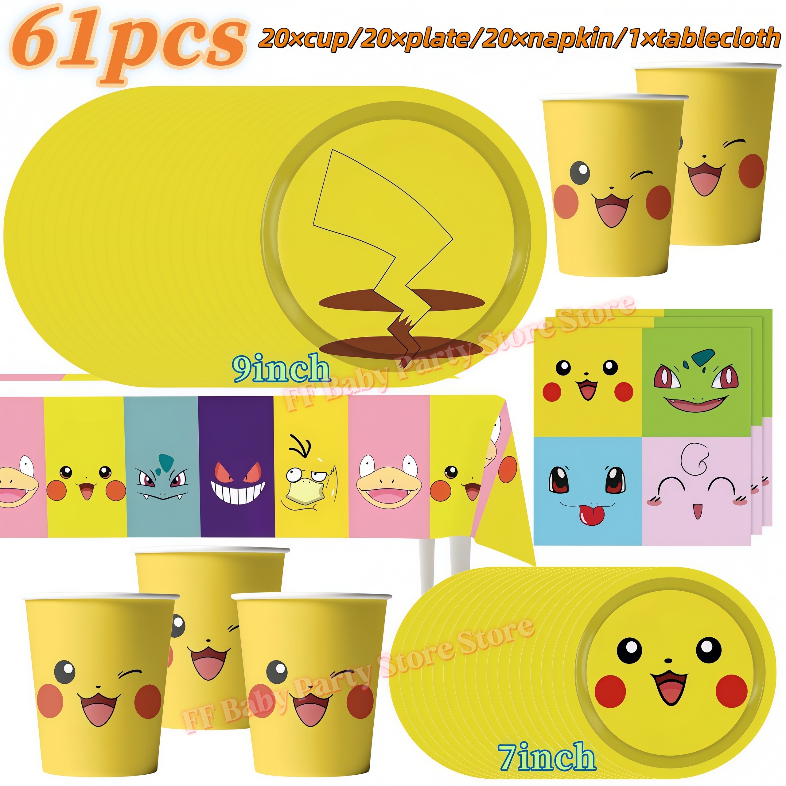 PokeMons Birthday Party Decora – Wedding Day Supply Kit recenzja i cena