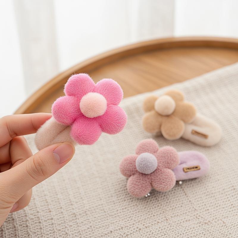 Girls Plush Flower Hair Clip C – Wedding Solution recenzja i cena