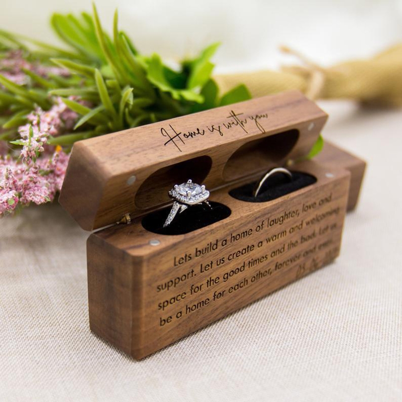 ZB91 Fashion Wood Ring Box for – Ring Bearer Pillow recenzja i cena
