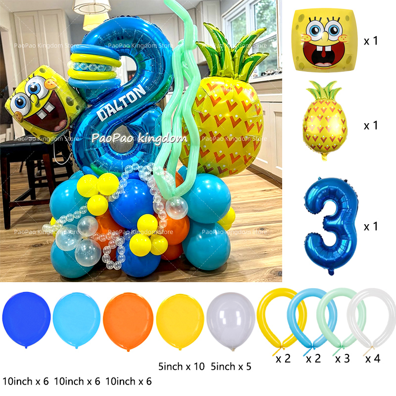 Cartoon SpongeBob Party Balloo – Wedding Day Supply Kit recenzja i cena