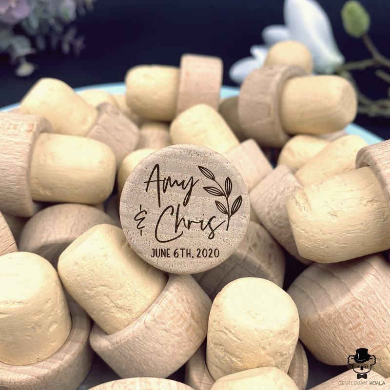 Customized Wood Wine Stopper W – Wedding Supply List recenzja i cena