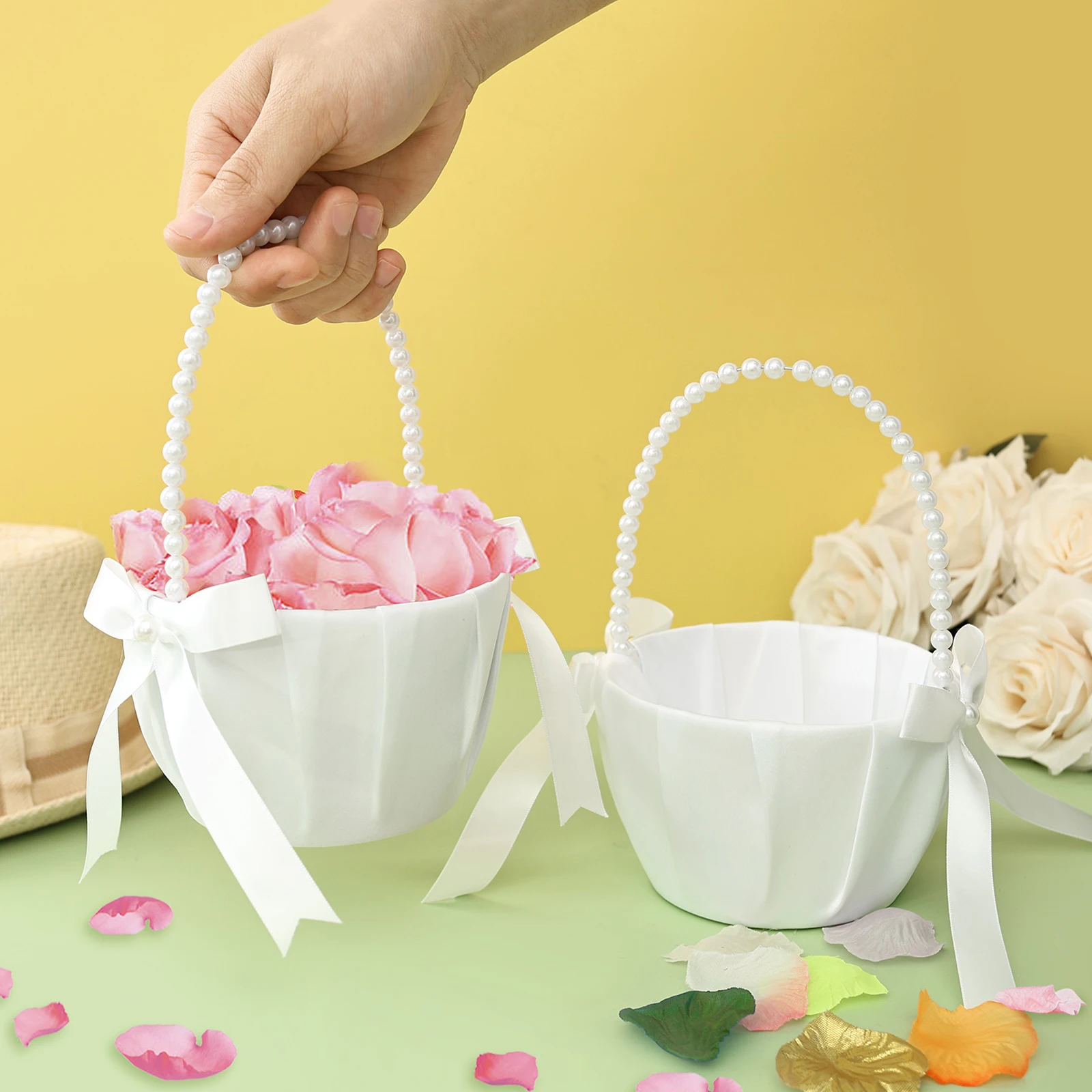 2Pcs Wedding Flower Girl Baske – Wedding Hampers recenzja i cena