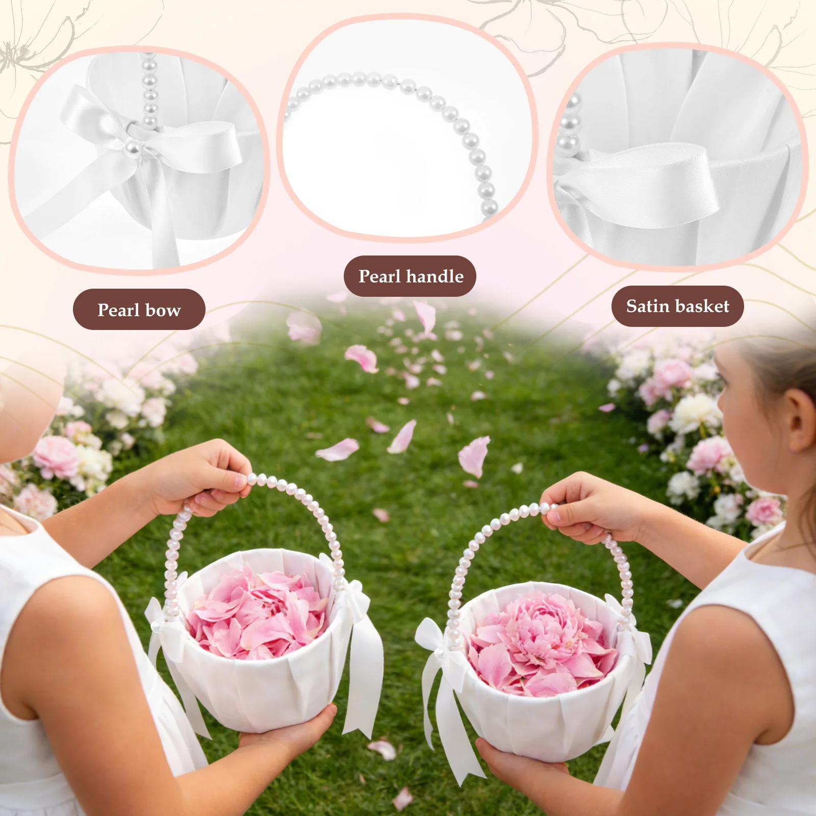 2Pcs Wedding Flower Girl Baske – Wedding Hampers recenzja i cena