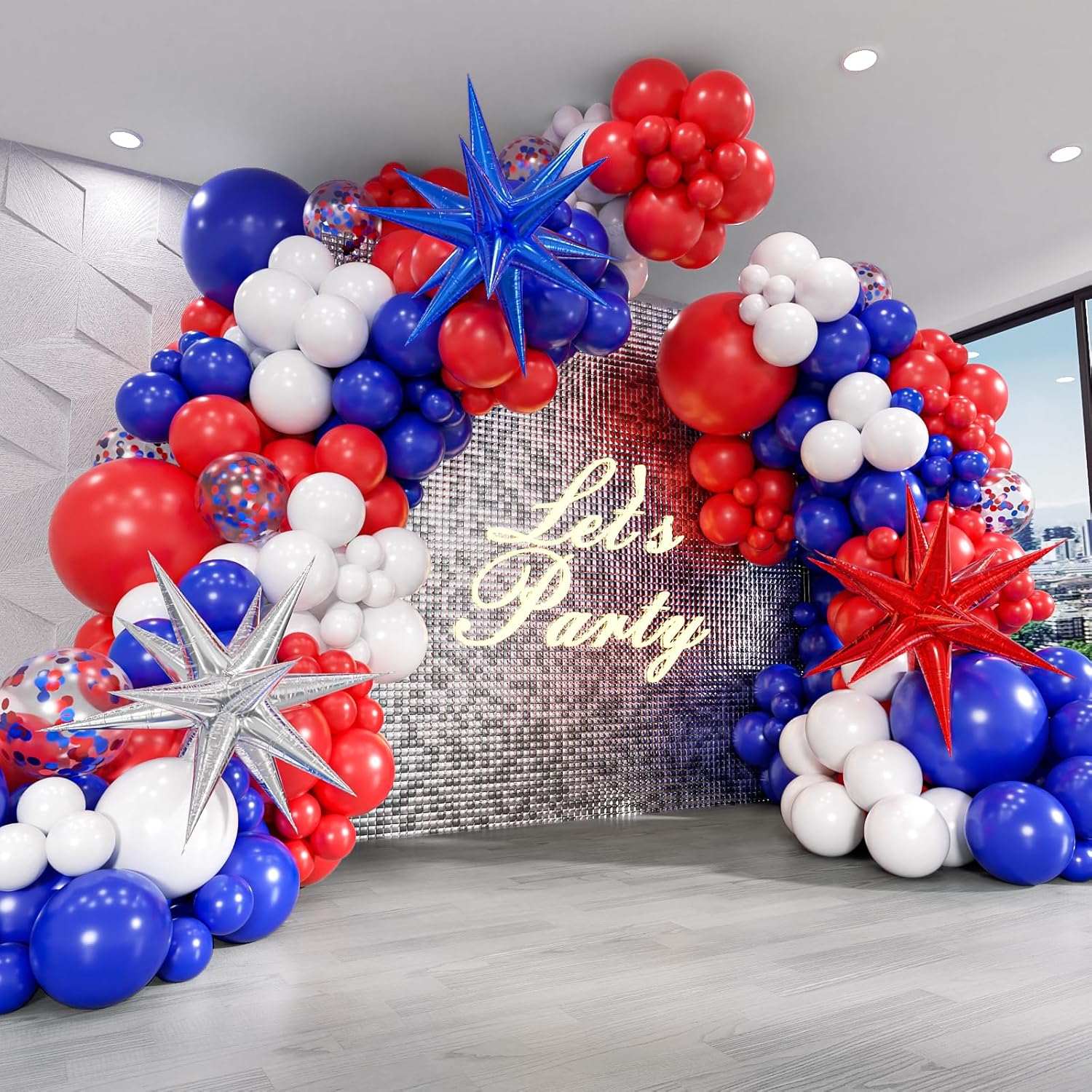 129pcs Red White and Blue Ball – Wedding Day Supply Kit recenzja i cena