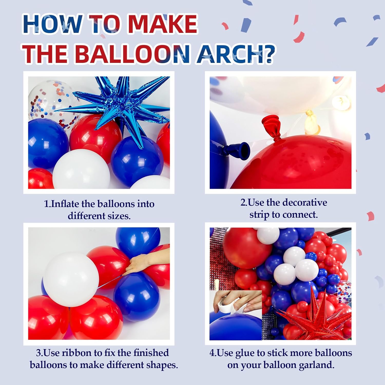129pcs Red White and Blue Ball – Wedding Day Supply Kit recenzja i cena