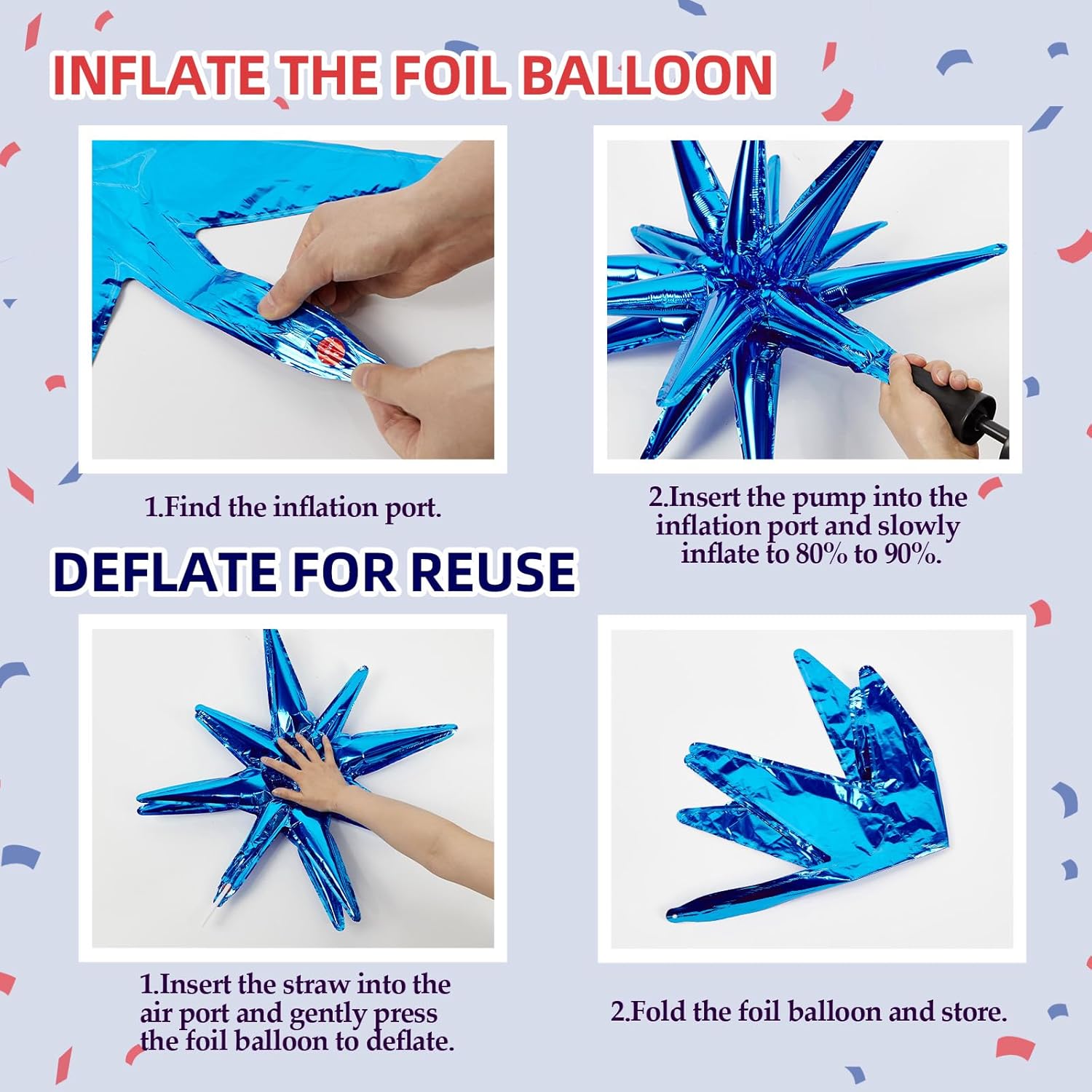 129pcs Red White and Blue Ball – Wedding Day Supply Kit recenzja i cena