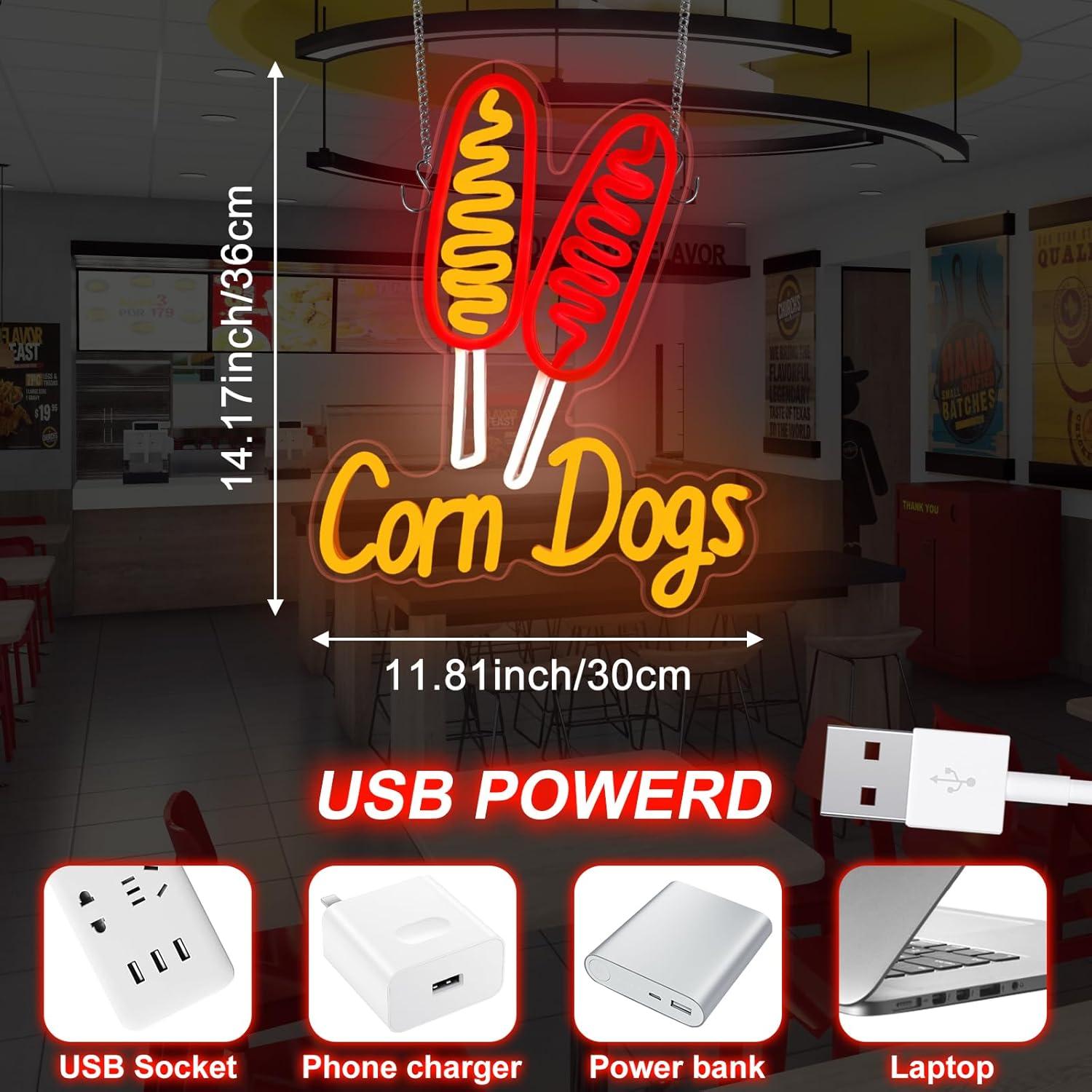 Corn Dog Neon Sign Snack USB D – Wedding Led recenzja i cena