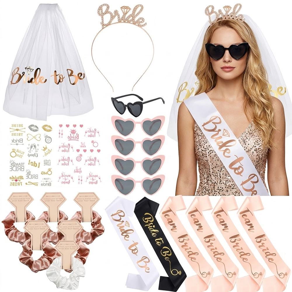 Rose Gold Bachelorette Party D – Wedding Day Supply Kit recenzja i cena