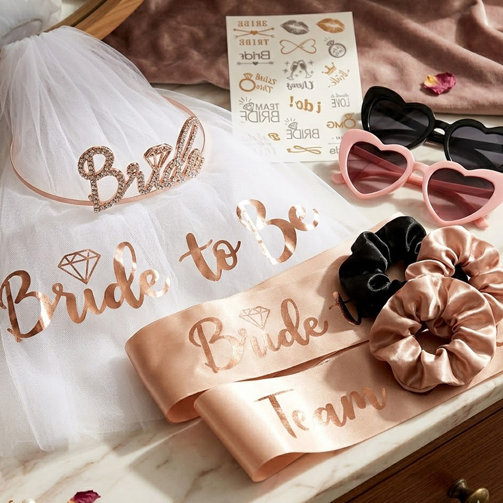 Rose Gold Bachelorette Party D – Wedding Day Supply Kit recenzja i cena
